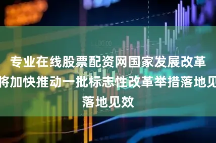 专业在线股票配资网国家发展改革委将加快推动一批标志性改革举措落地见效
